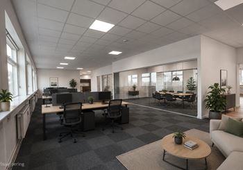 Lyst kontor og åbent kontor centralt i Herlev